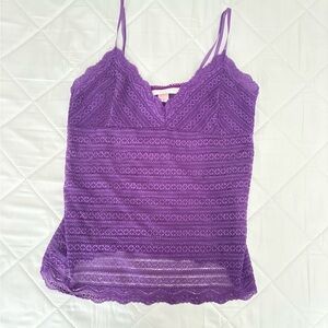 Victoria's Secret Purple Lace Camisole